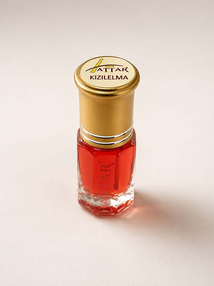 Attar Kızıl Elma 3 ml alkolsüz esans şişesi
