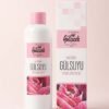 Gül bahçesinde Gülçiçek 400 ml doğal gül suyu şişesi ve kutusu