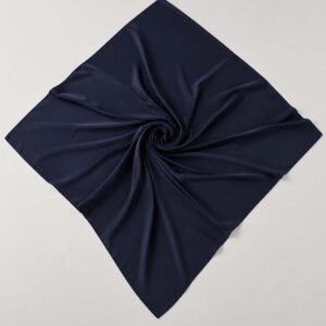 Lacivert Madame Polo 120 cm Medine İpeği Eşarp