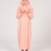 Pudra Pembe Maradi Çocuk Namaz Elbisesi