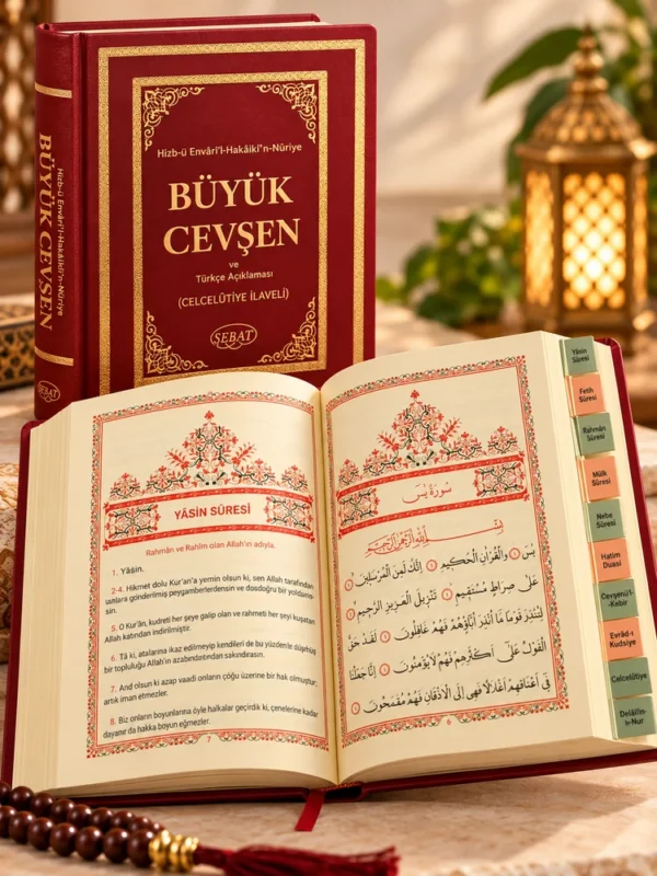 Büyük Cevşen ve Türkçe Meali – Celcelutiye İlaveli-Çanta Boy