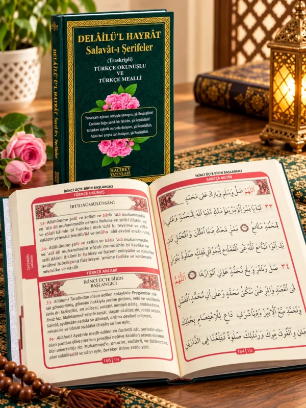 Delâilü’l Hayrât Salavat-ı Şerifeler – Türkçe Okunuşlu ve Mealli | Ciltli