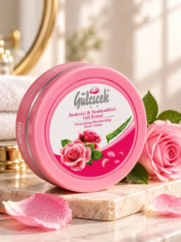 Gülçiçek 150 ml besleyici nemlendirici Aloe Vera gül kremi