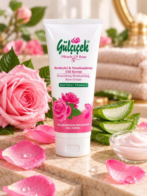Gülçiçek 100 ml Besleyici & Nemlendirici Aloe Vera Gül Kremi