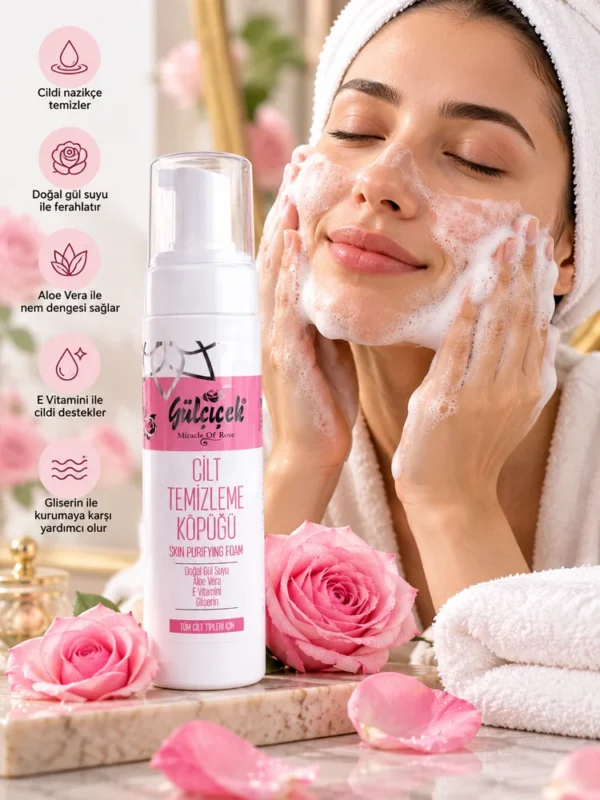 Gülçiçek 200 ml Gliserinli Cilt Temizleme Köpüğü