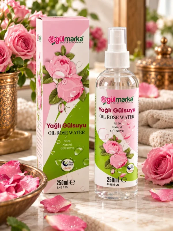 Gülmarka Yağlı Gülsuyu 250 ml Doğal Gül Suyu