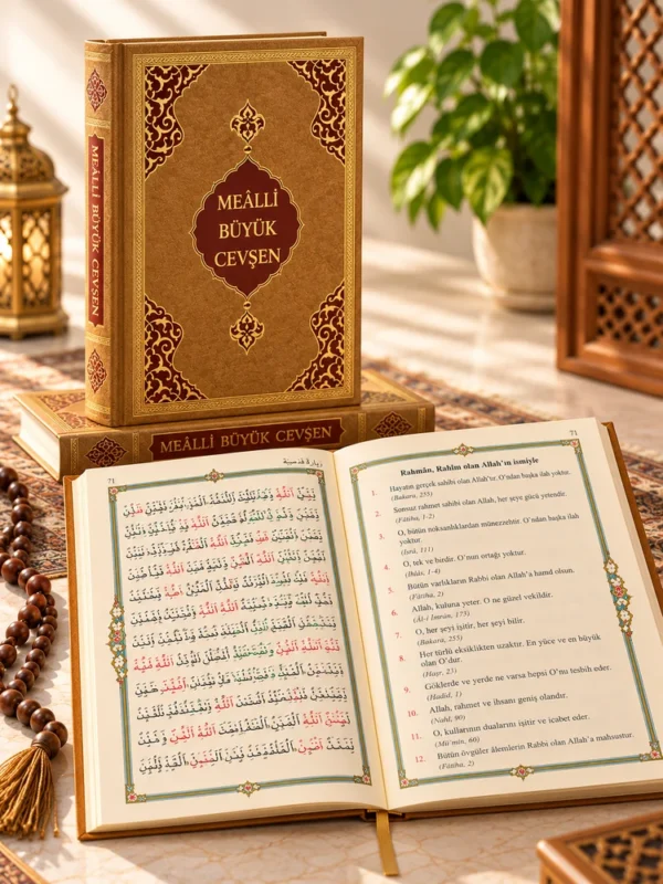 Hafız Boy Büyük Cevşen (Mealli) – 6 Renk Baskı -Hayrat Neşriyat
