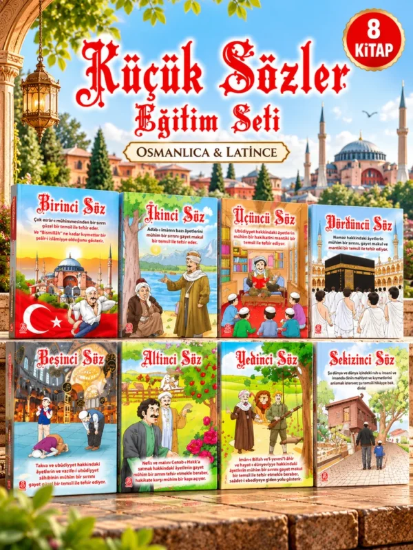 Küçük Sözler Eğitim Seti (Osmanlıca & Latince) – 8 Kitap