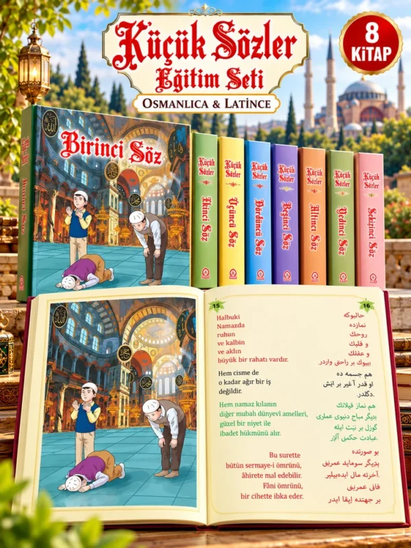Küçük Sözler Eğitim Seti (Osmanlıca & Latince) – 8 Kitap