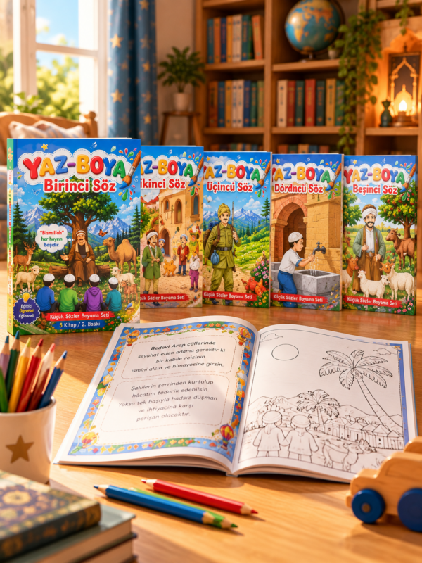Yaz-Boya Küçük Sözler Boyama Seti – 5 Kitap
