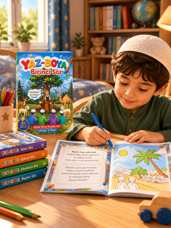 Yaz-Boya Küçük Sözler Boyama Seti – 5 Kitap