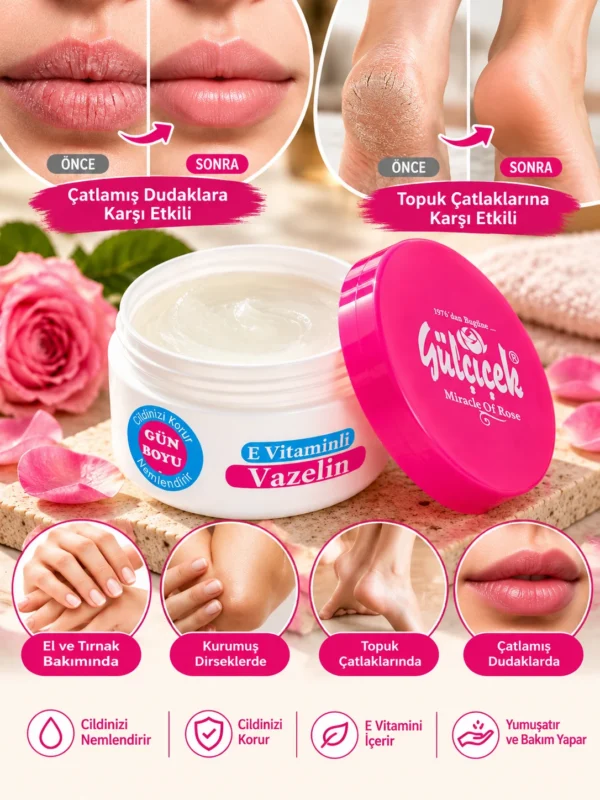 Gülçiçek 100 ml E Vitaminli Vazelin