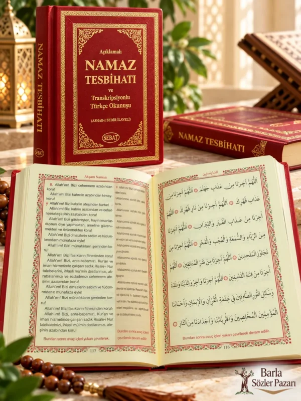 Açıklamalı Namaz Tesbihatı – Ashab-ı Bedir İlaveli, Transkripsiyonlu Türkçe Okunuşu