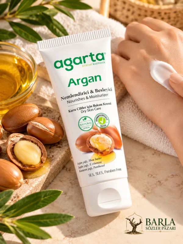 Agarta Argan Yağlı Cilt Bakım Kremi 75 ML yüz ve el bakımı