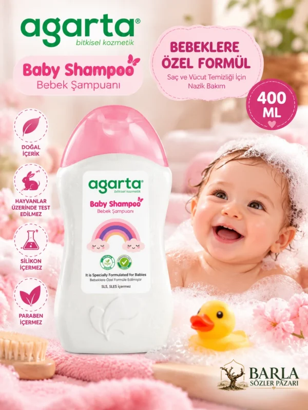 Agarta Bebek Şampuanı Pembe 400 ML bebek bakım ürünü