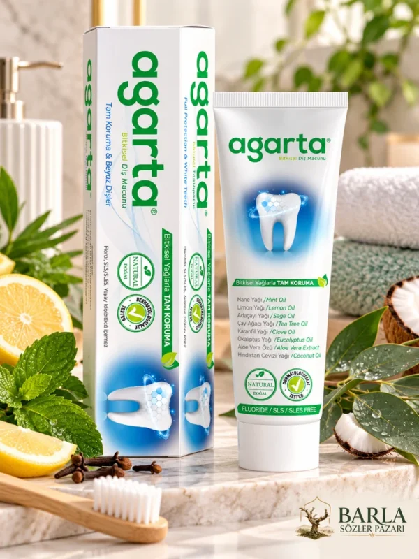 Agarta Doğal Bitki Özlü Florürsüz Diş Macunu 100 ml 130 g