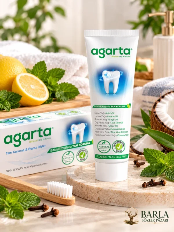 Agarta florürsüz doğal bitki özlü diş macunu 100 ml