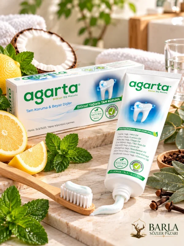 Agarta bitkisel yağlı florürsüz diş macunu 130 g