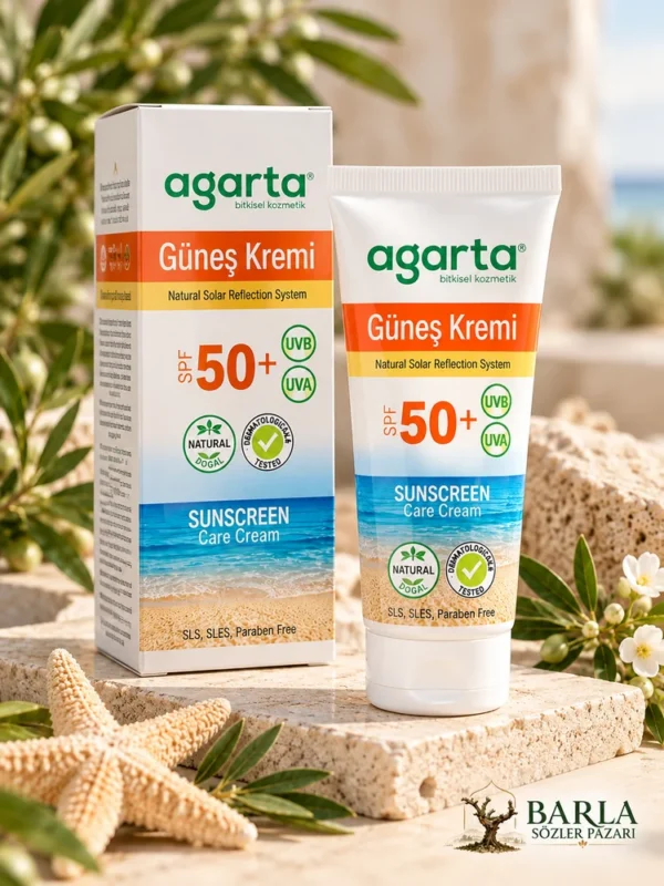 Agarta Güneş Kremi SPF 50+ 100 ML UVA UVB koruyucu