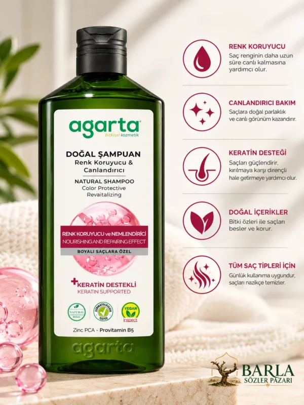 Agarta renk koruyucu ve canlandırıcı şampuan 400 ml