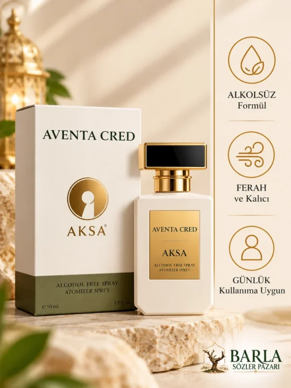 Aksa Aventa Cred alkolsüz parfüm özellikleri ve 50 ml ambalajı