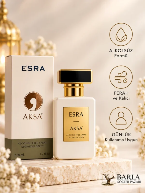 Aksa Esra 50 ml alkolsüz parfüm spreyi ürün özellikleri