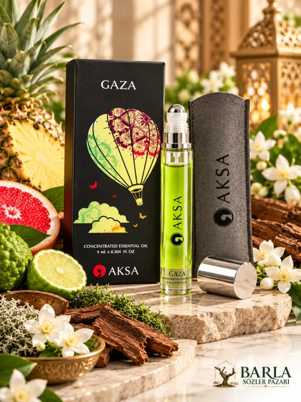 Aksa Gaza Roll-on Esans ananas, greyfurt ve bergamot temalı ürün görseli