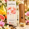 Aksa Gold Fresh Coture Roll-on Esans 9 ml kutusu ve kahverengi kılıflı şişesi