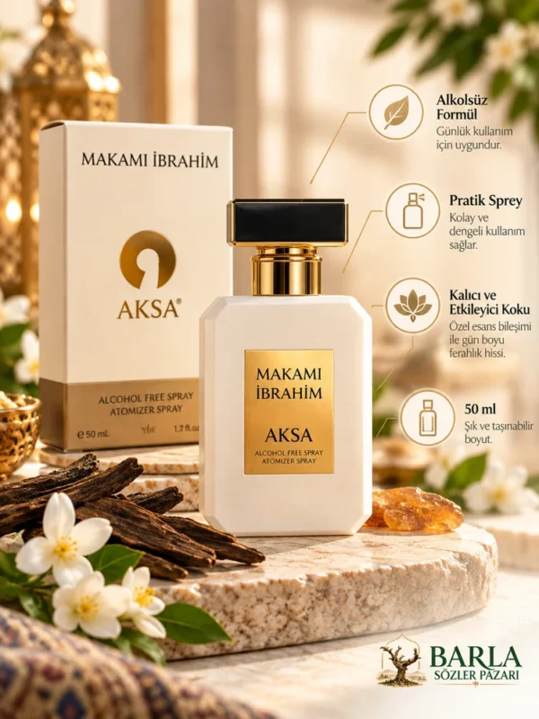 Aksa Makamı İbrahim 50 ml Alkolsüz Spreyli Parfüm ürün özellikleri