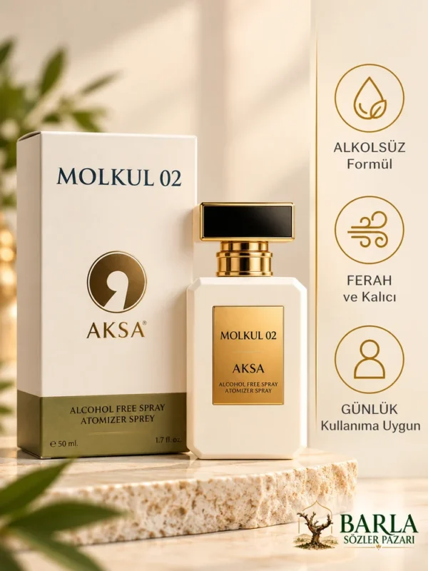 Aksa Molkul 02 alkolsüz unisex parfüm ürün özellikleri