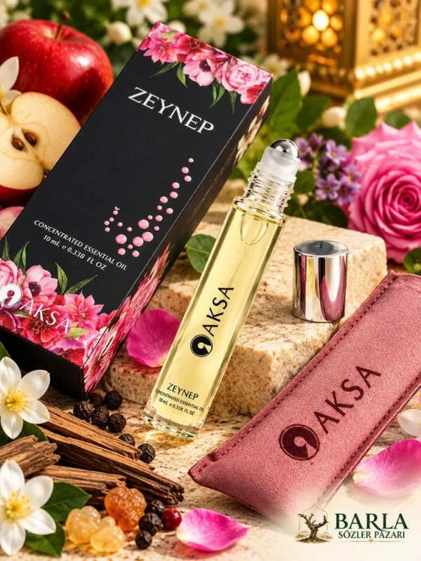 Aksa Zeynep Roll-On Esans çiçeksi koku konseptli ürün görseli