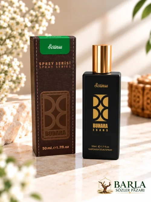 Buhara Serinsu 50 ml alkolsüz parfüm spreyi ve kutusu