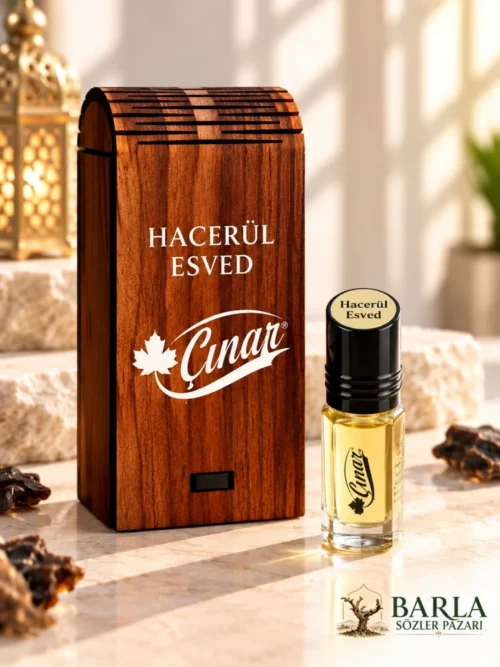 Çınar Hacer-ül Esved 3 ml alkolsüz esans özel ahşap kutulu