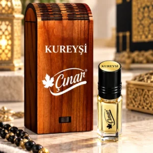 Çınar Kureyşi 3 ml alkolsüz esans özel ahşap kutulu