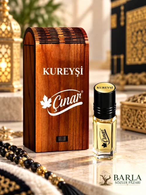Çınar Kureyşi 3 ml alkolsüz esans özel ahşap kutulu