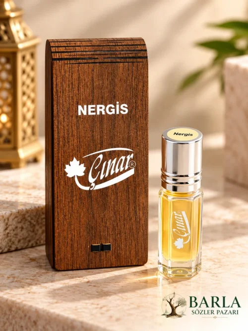Çınar Nergis 3 ml alkolsüz esans özel ahşap kutulu
