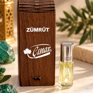 Çınar Zümrüt 3 ml alkolsüz esans özel ahşap kutulu