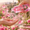 Gülçiçek Gül Kolonyası 250 ml ele dökülürken gül kokusu kullanım görseli