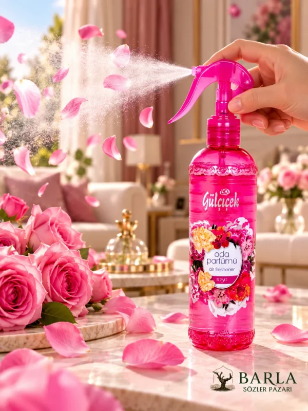 Gülçiçek 400 ml gül kokulu oda spreyi kullanım görseli