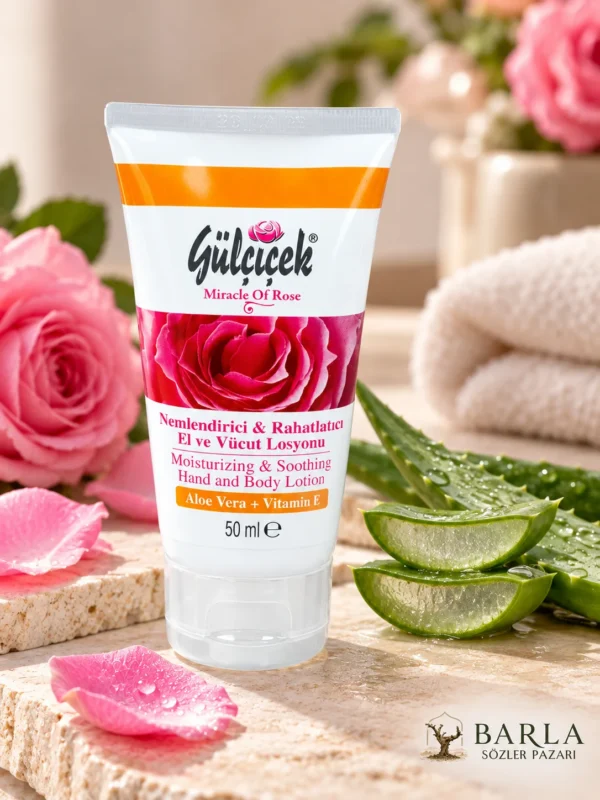 Gülçiçek Aloe Vera ve E Vitamini İçeren Losyon