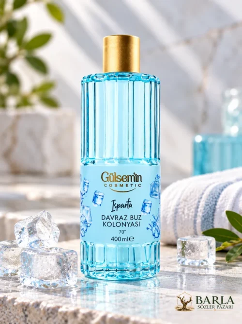 Gülsemin Davraz Buz Kolonyası 400 ML buz küpleriyle ürün görseli