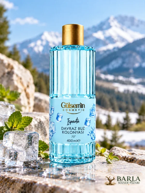 Gülsemin Davraz Buz Kolonyası 400 ML Davraz Dağı manzarası önünde
