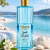 Salda Gölü manzarası önünde Gülsemin Özel Salda Kolonyası 400 ML