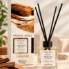 Gülsemin Sandal Ağacı bambu çubuklu oda kokusu ve ürün kutusu