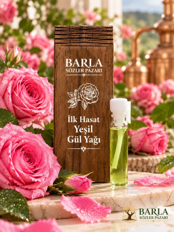 İlk Hasat Saf Yeşil Gül Yağı 1 ml