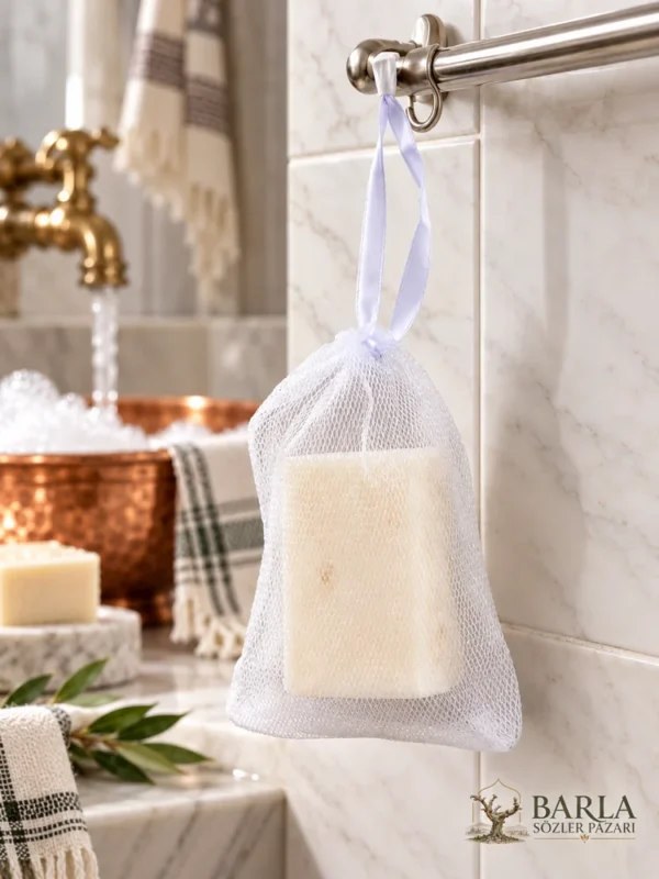 Lalinna Hamam Sabunu 125 G beyaz file kese içinde