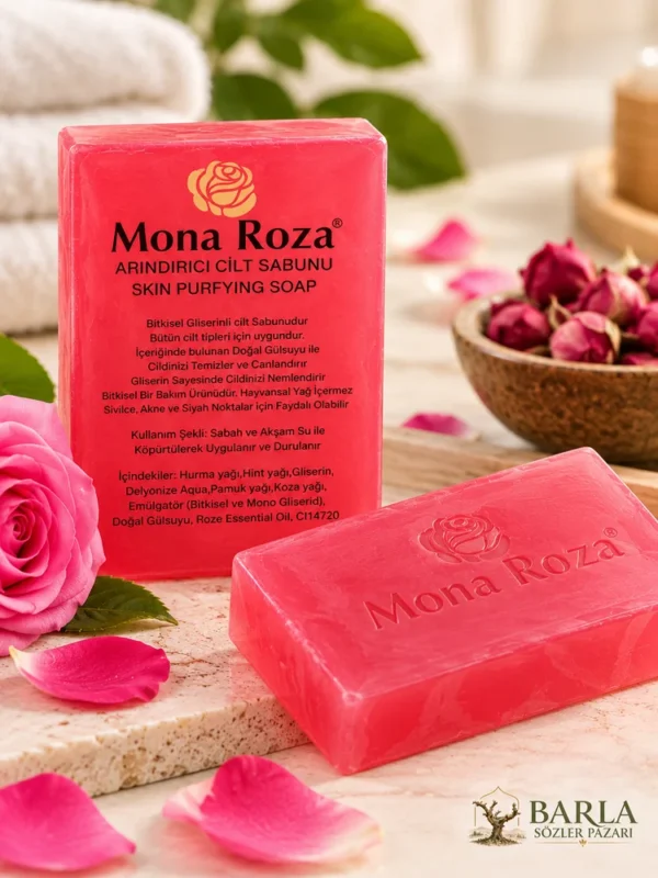 Mona Roza Gliserinli Arındırıcı Gül Sabunu 80 Gr ürün görseli