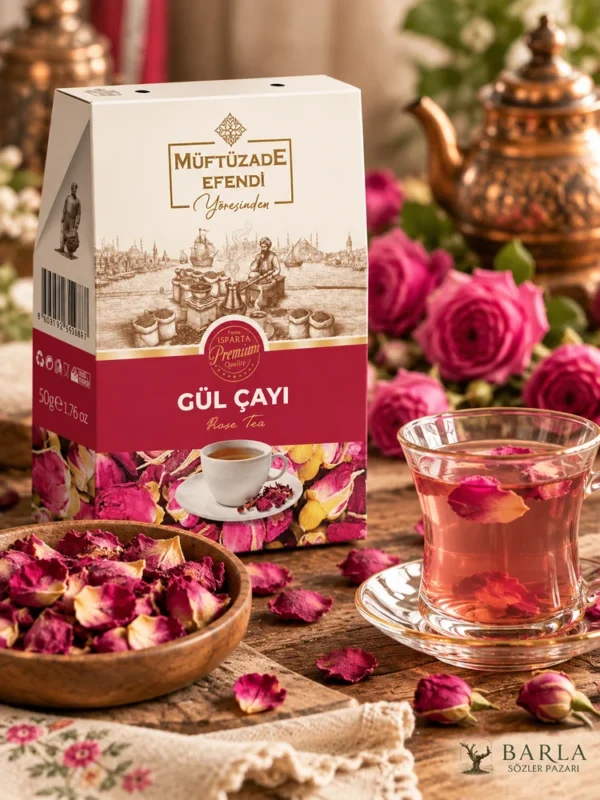 Müftüzade Efendi Gül Çayı 50 g ambalaj ön yüzü