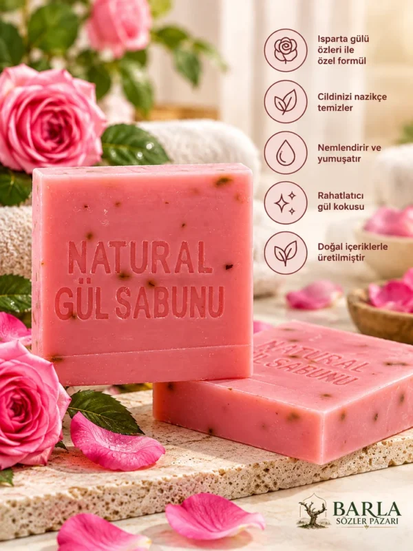 Natural Gül Sabunu 120 Gr ürün görseli