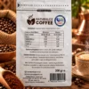 Naturalce Coffee 3’ü 1 Arada Kahve 300 gr arka ambalaj ve GİMDES Helal işareti